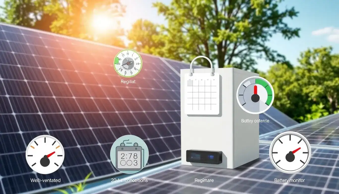 What maintenance practices can extend the lifespan of lithium-ion solar batteries