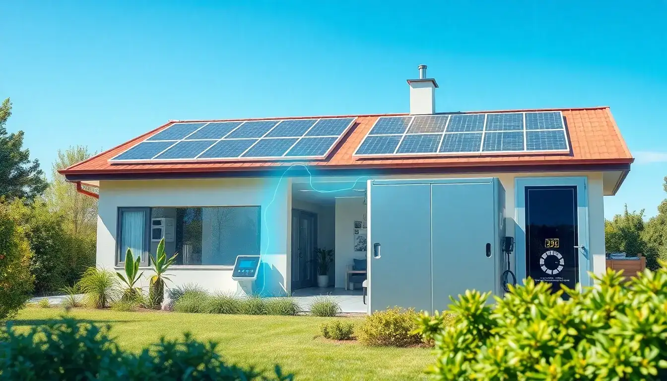 Can lithium-ion batteries be integrated with solar panels to maximize energy savings