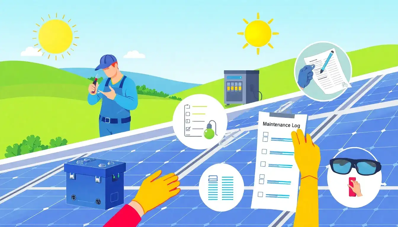 What maintenance is required for lithium-ion solar batteries