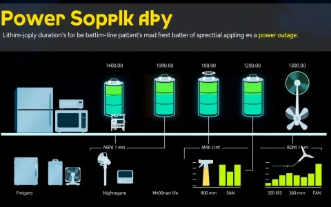 How long can lithium-ion batteries power essential appliances during an outage
