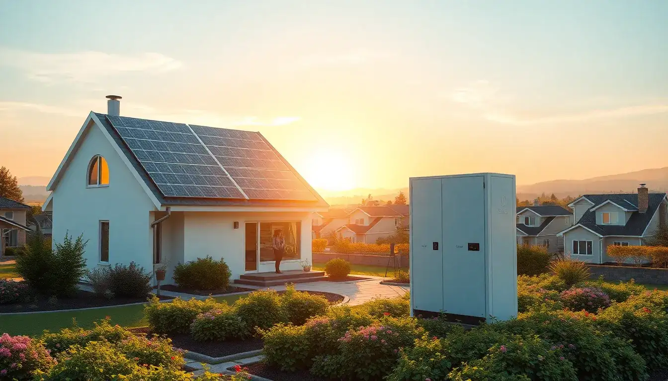 What are the long-term cost savings of combining solar panels and battery storage