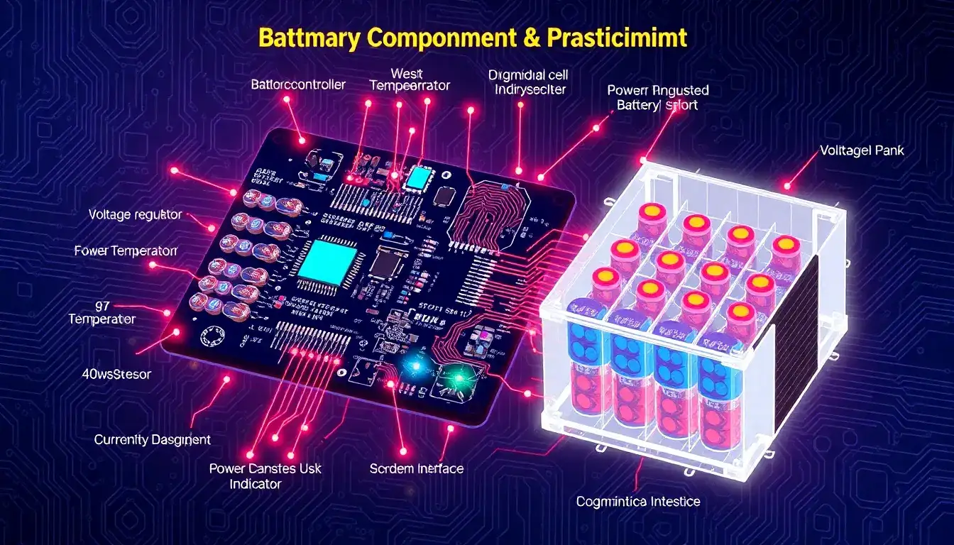 What are the main components of a battery management system