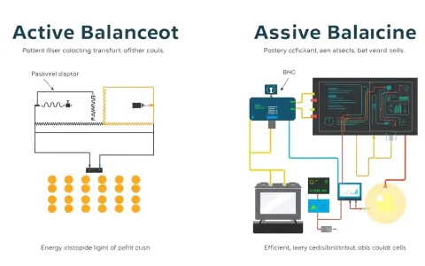 How does active balancing differ from passive balancing in a BMS
