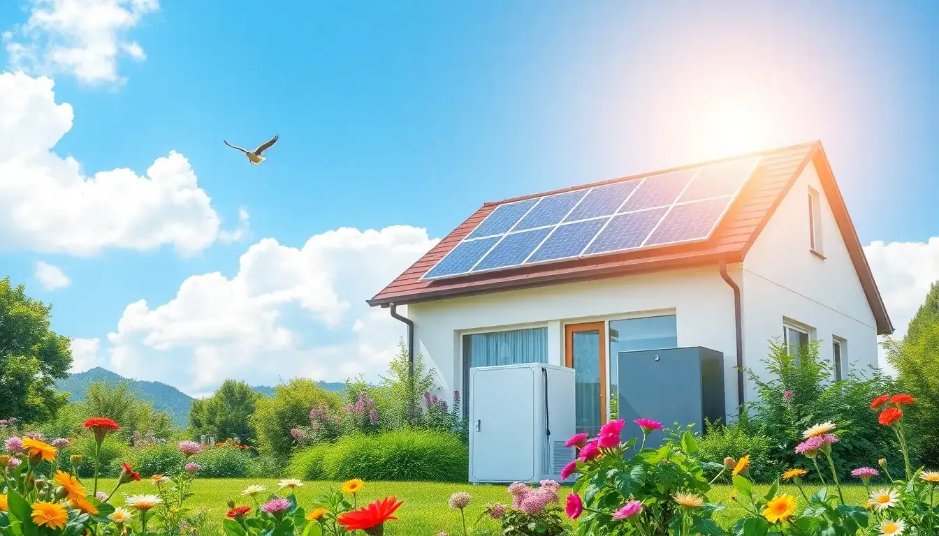 What are the environmental benefits of using solar panels with battery storage