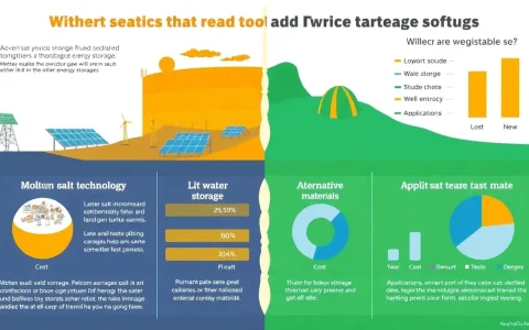 How does the cost of molten salt storage compare to other thermal energy storage methods