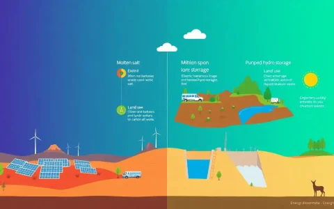 How does molten salt energy storage compare to other energy storage solutions in terms of environmental impact