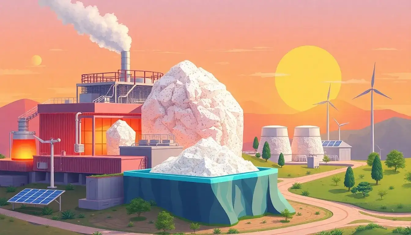 What are the main materials used in molten salt energy storage and how do they affect the environment