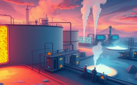 Are there any potential risks associated with the use of molten salt in energy storage