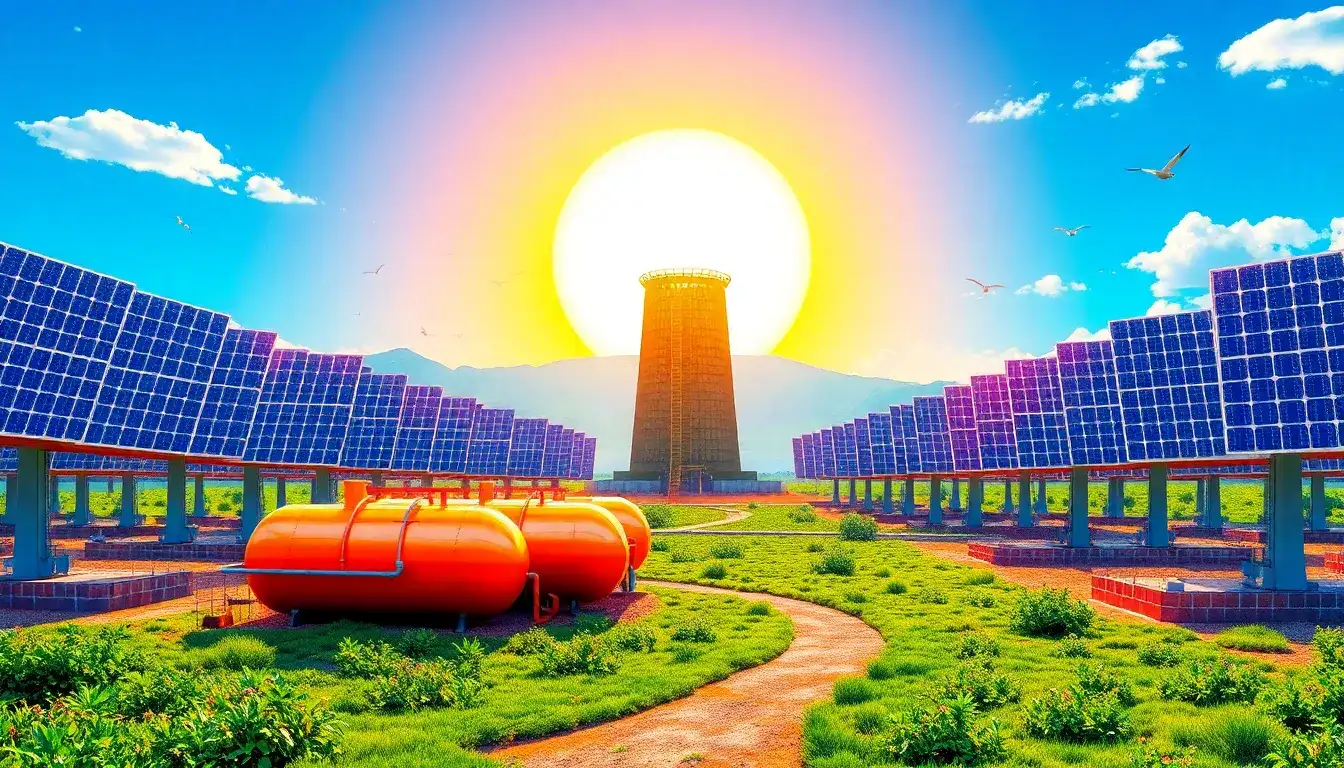 How does the use of molten salt in CSP plants impact greenhouse gas emissions