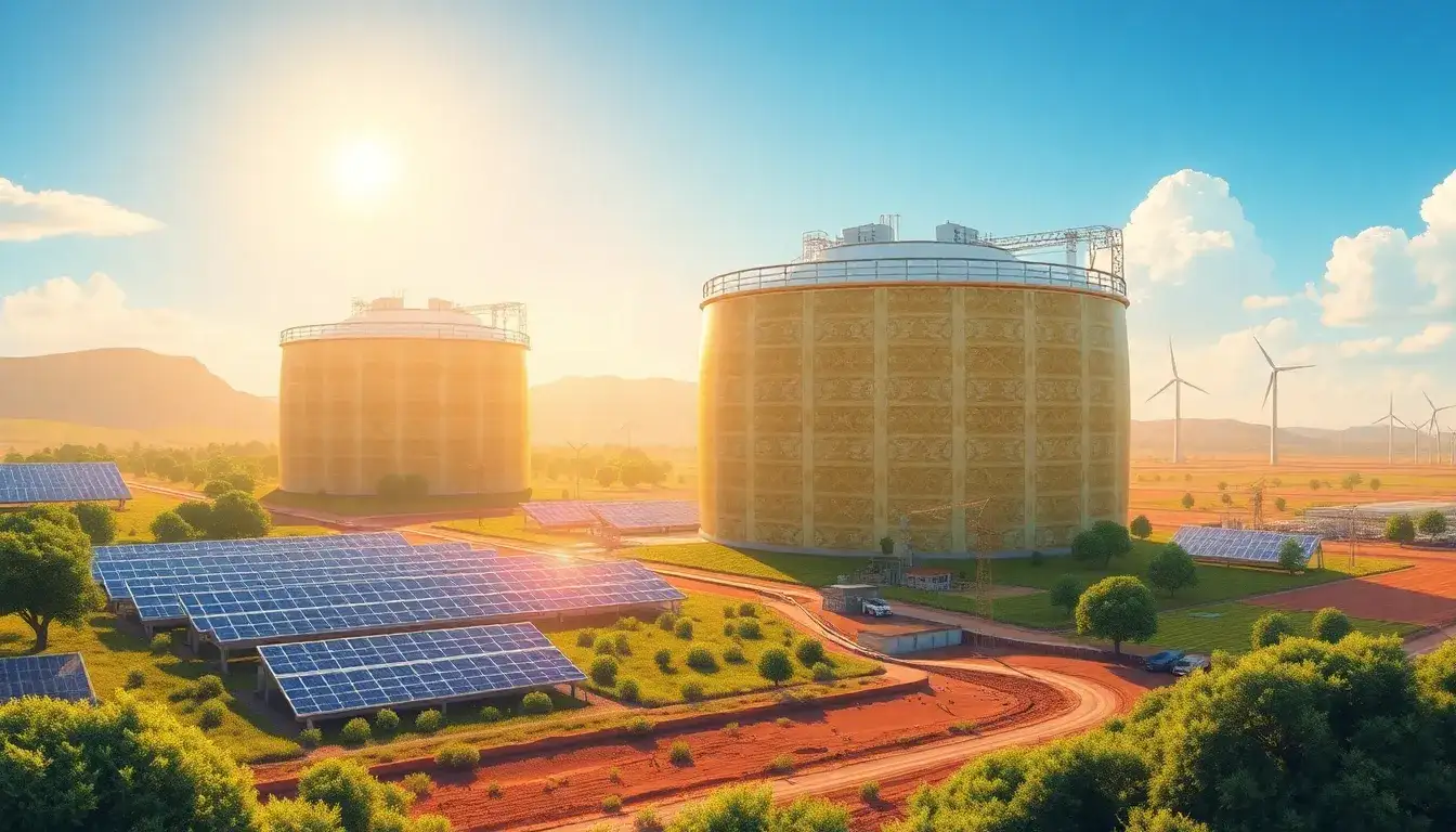 What are the long-term environmental benefits of using molten salt energy storage