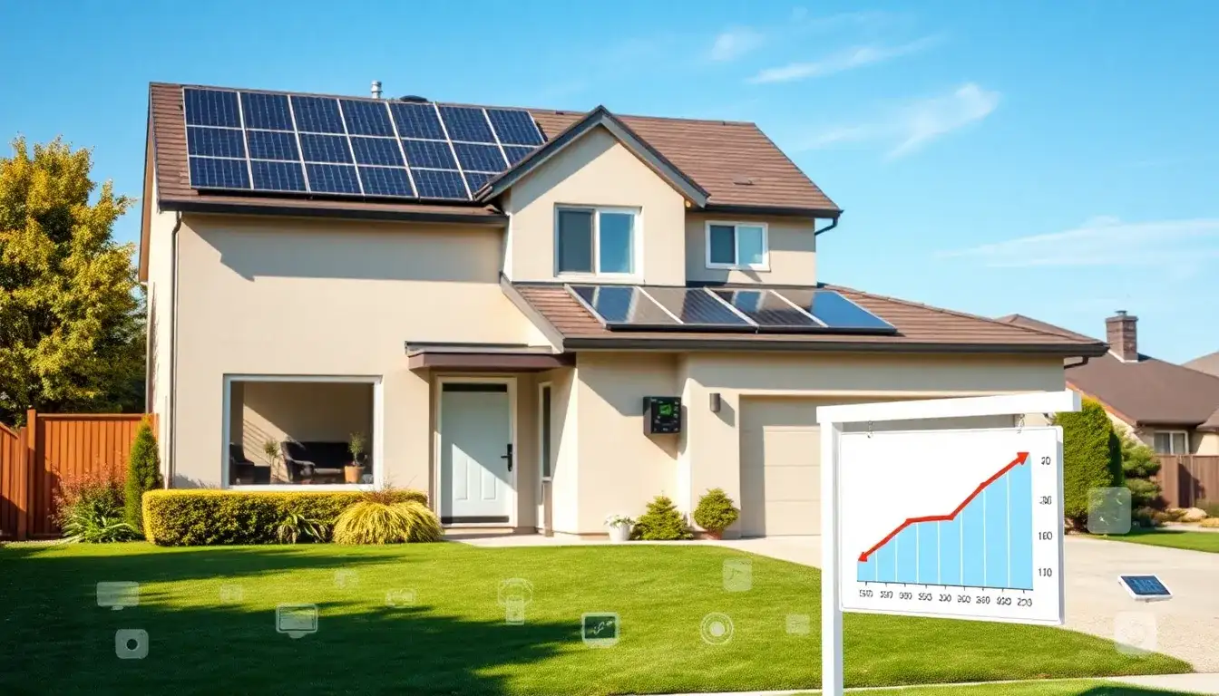 How does battery storage impact the resale value of a home