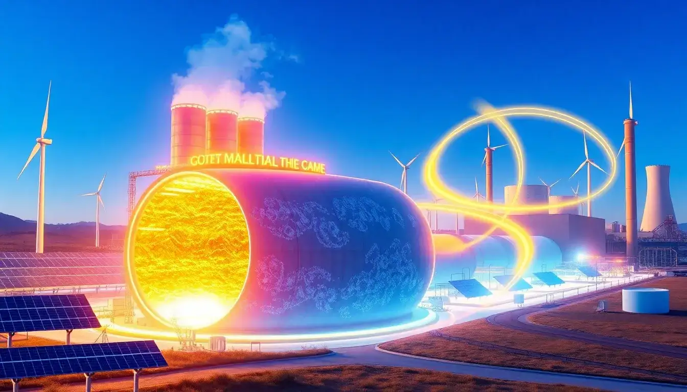 How does molten salt energy storage improve the efficiency of existing power plants