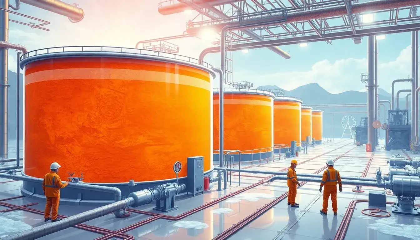 What are the main challenges in maintaining and operating molten salt energy storage systems