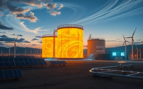 How long can molten salt energy be stored before it needs to be converted into electricity