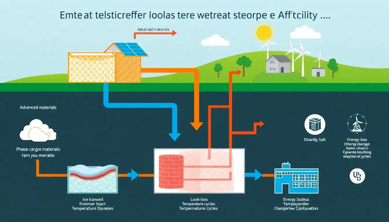What factors influence the efficiency of thermal energy storage systems