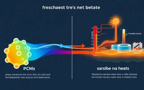 How do phase change materials (PCMs) compare to sensible heat storage in terms of efficiency