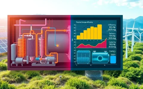 How does the efficiency of thermal energy storage systems compare to other energy storage methods