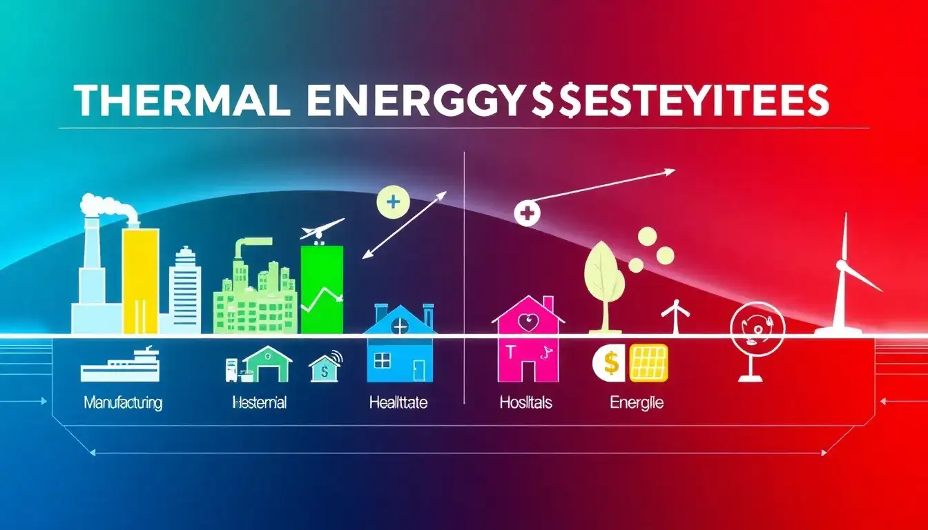 How does the cost of thermal energy storage systems vary across different industries