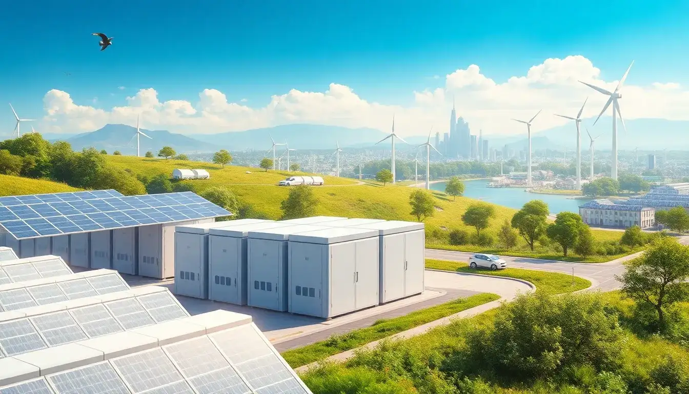How do battery storage systems contribute to a sustainable future