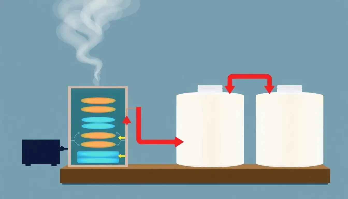 How does the Carnot battery work in converting electricity into heat