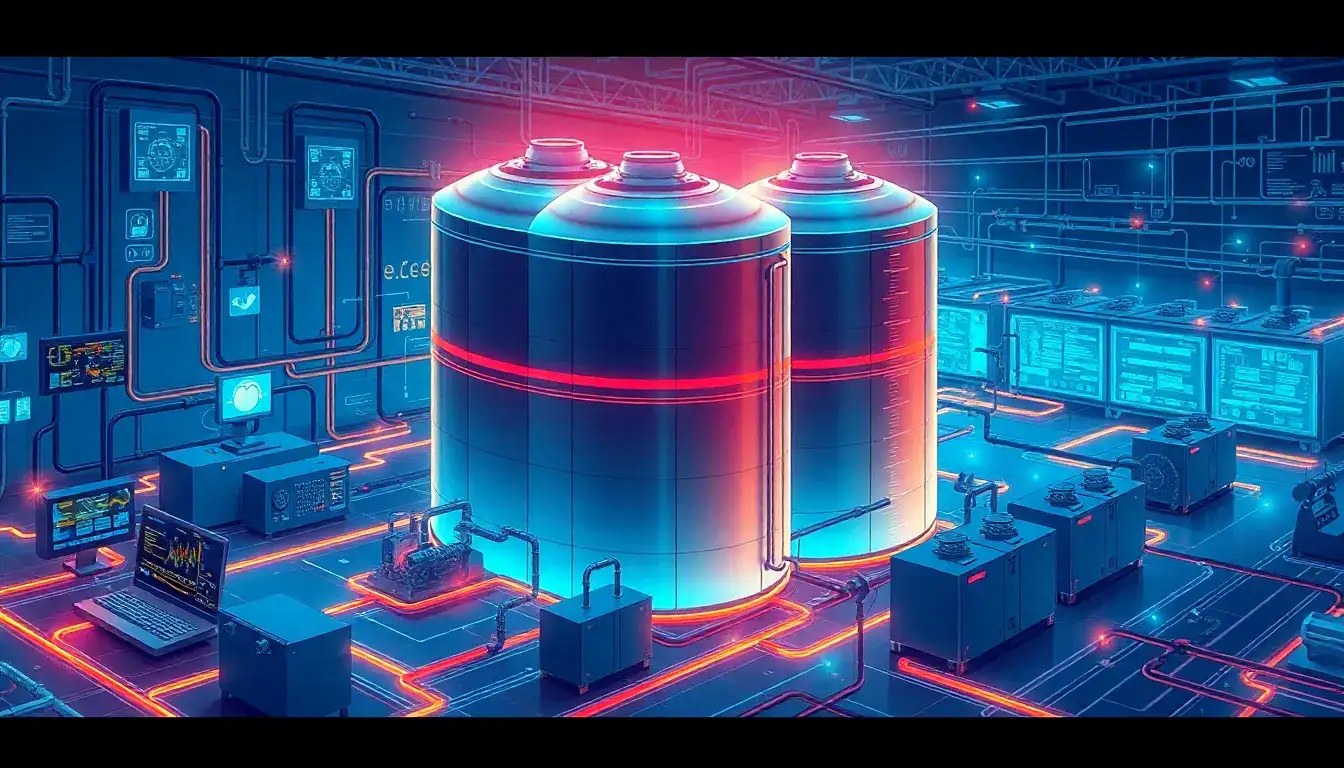 What role do control systems play in the efficiency and scalability of thermal energy storage systems