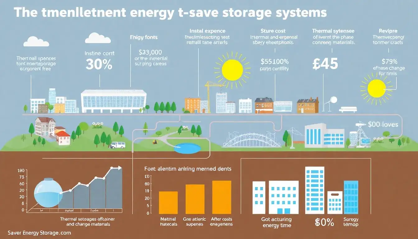 What are the cost implications of implementing thermal energy storage systems in urban areas