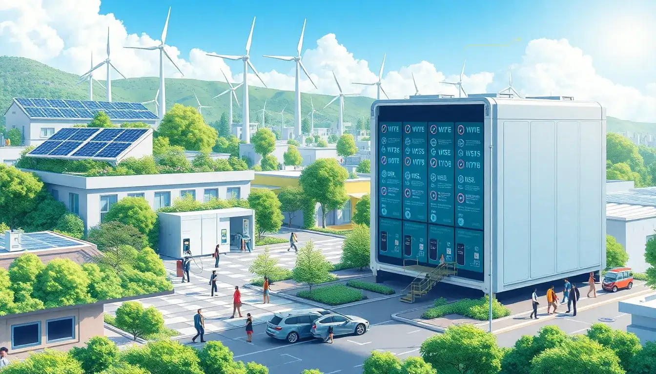How do battery storage systems contribute to reducing carbon footprints