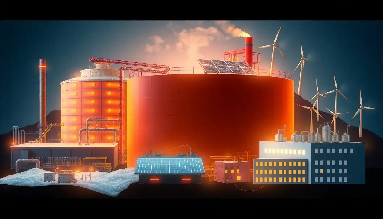 What are the main applications of thermal energy storage in industries