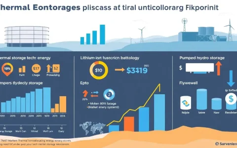 How does the cost of thermal energy storage in non-China markets compare to other energy storage technologies