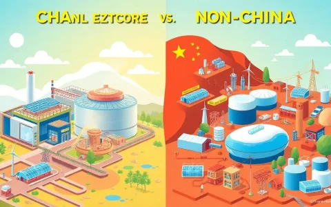 What role does competition play in the cost differences of thermal energy storage between China and non-China markets