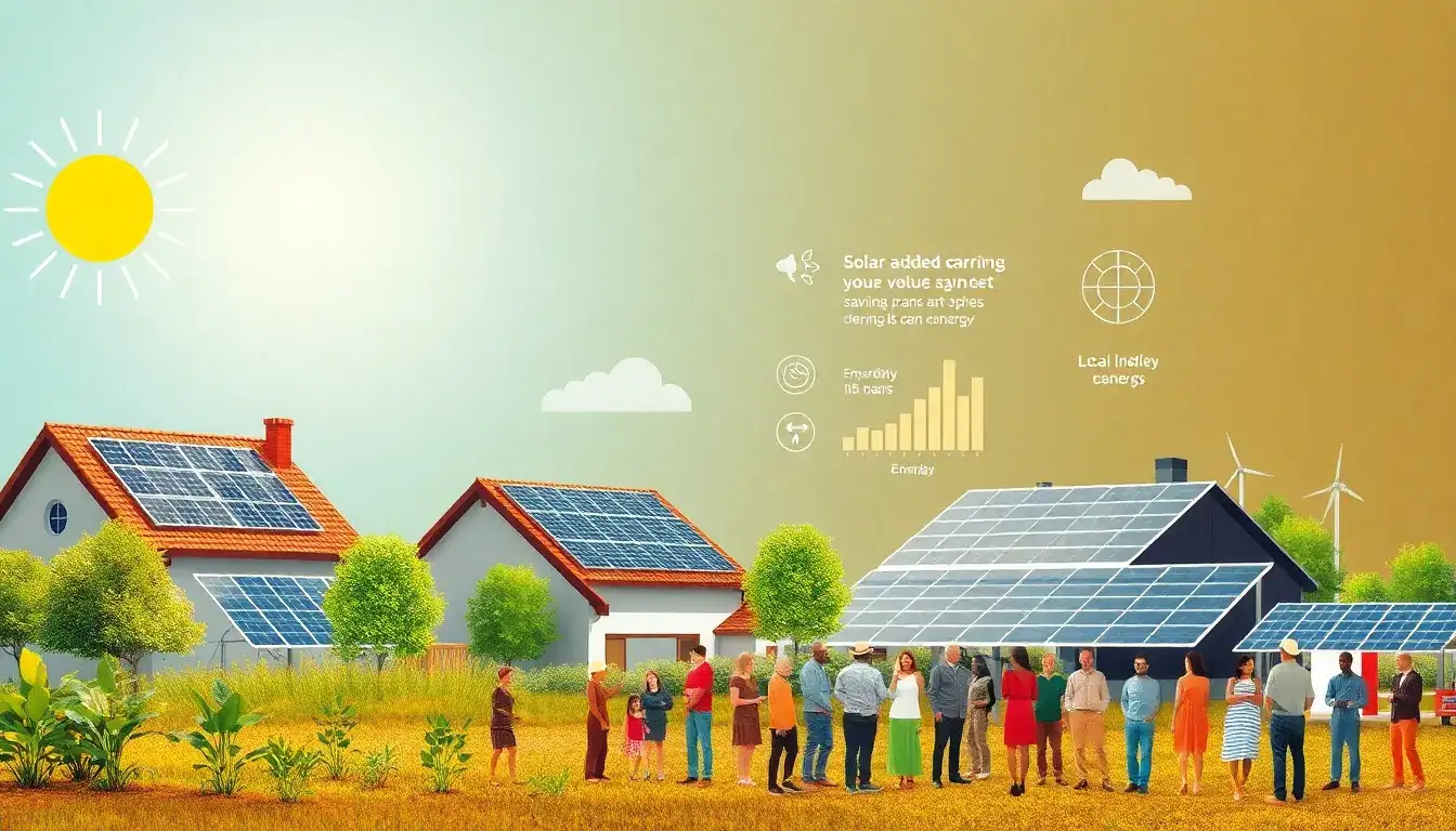 What are the main factors that influence the value added by solar installations