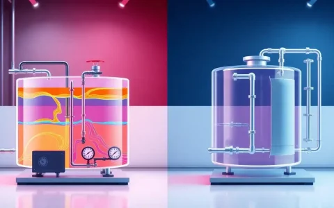 How does the two-tank direct system differ from the two-tank indirect system