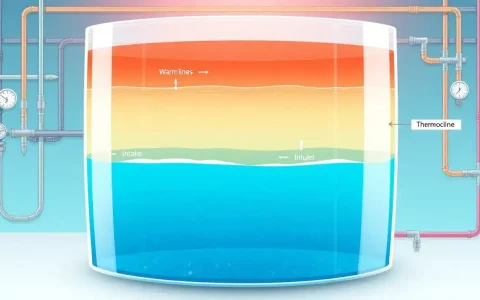 How does the single-tank thermocline system work