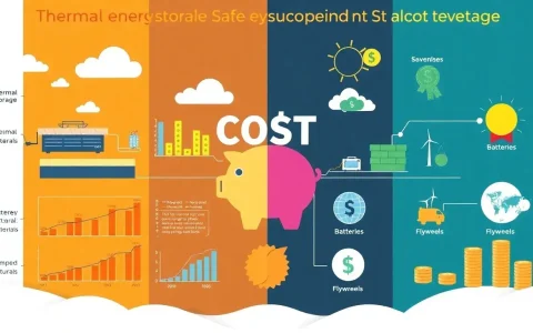How does the cost of thermal energy storage compare to other energy storage methods