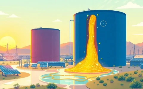 How long can molten salt energy be stored effectively