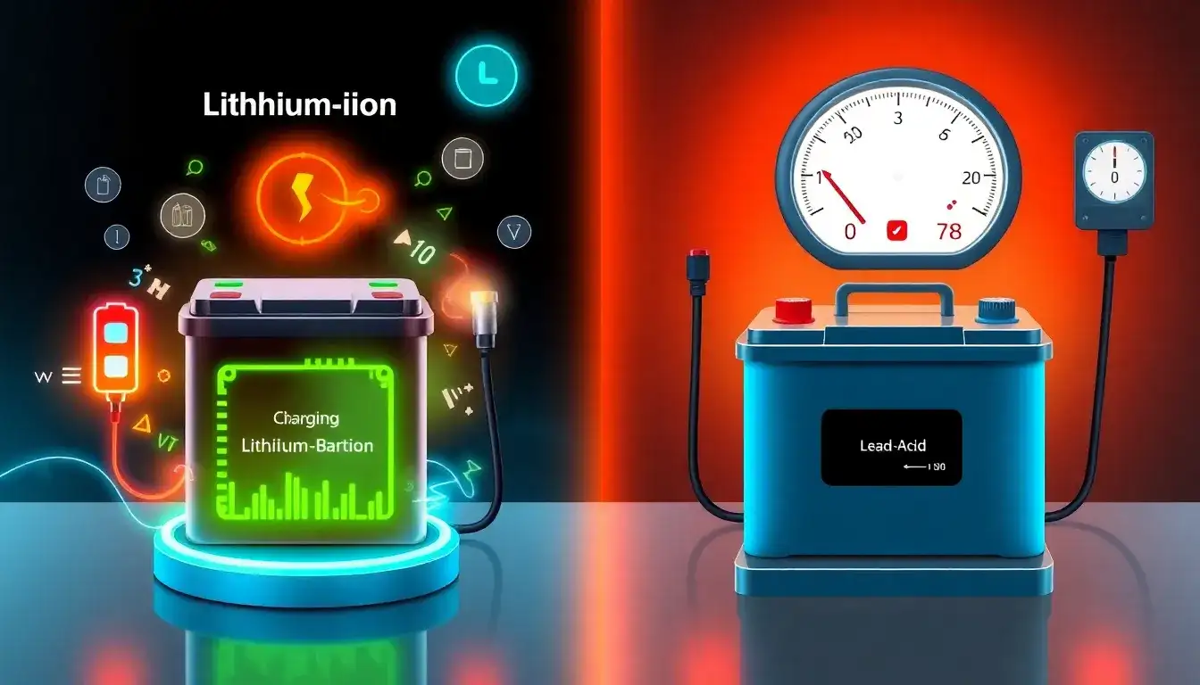 What are the differences in charging habits between lithium-ion and lead-acid batteries