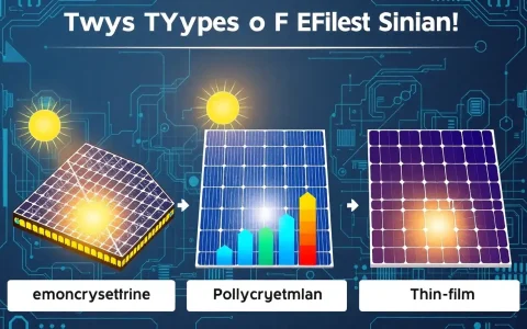 How do different types of solar panels compare in terms of efficiency