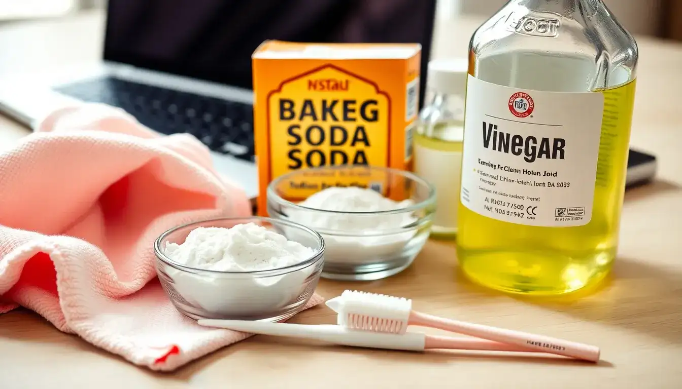 Can I use household items to clean lithium-ion battery terminals