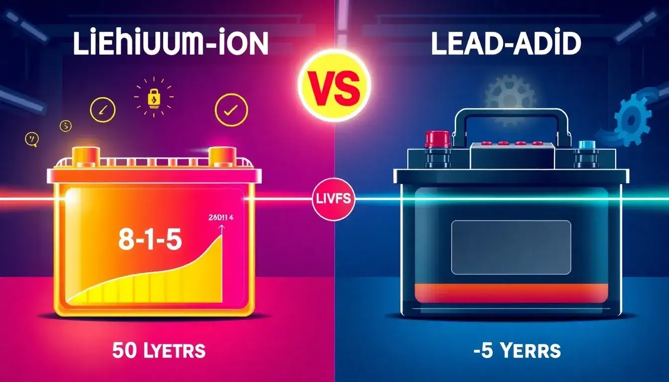 How do the lifespans of lithium-ion batteries compare to lead-acid batteries