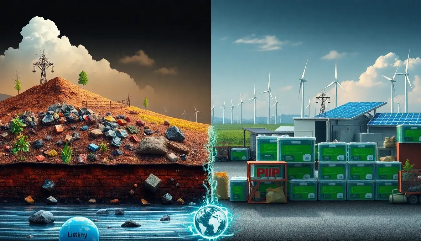 Are there any environmental costs associated with the disposal of lithium-ion batteries compared to lead-acid batteries