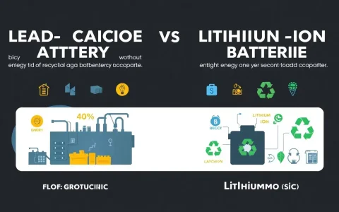 How do the energy requirements of recycling lead-acid batteries compare to those of lithium-ion batteries