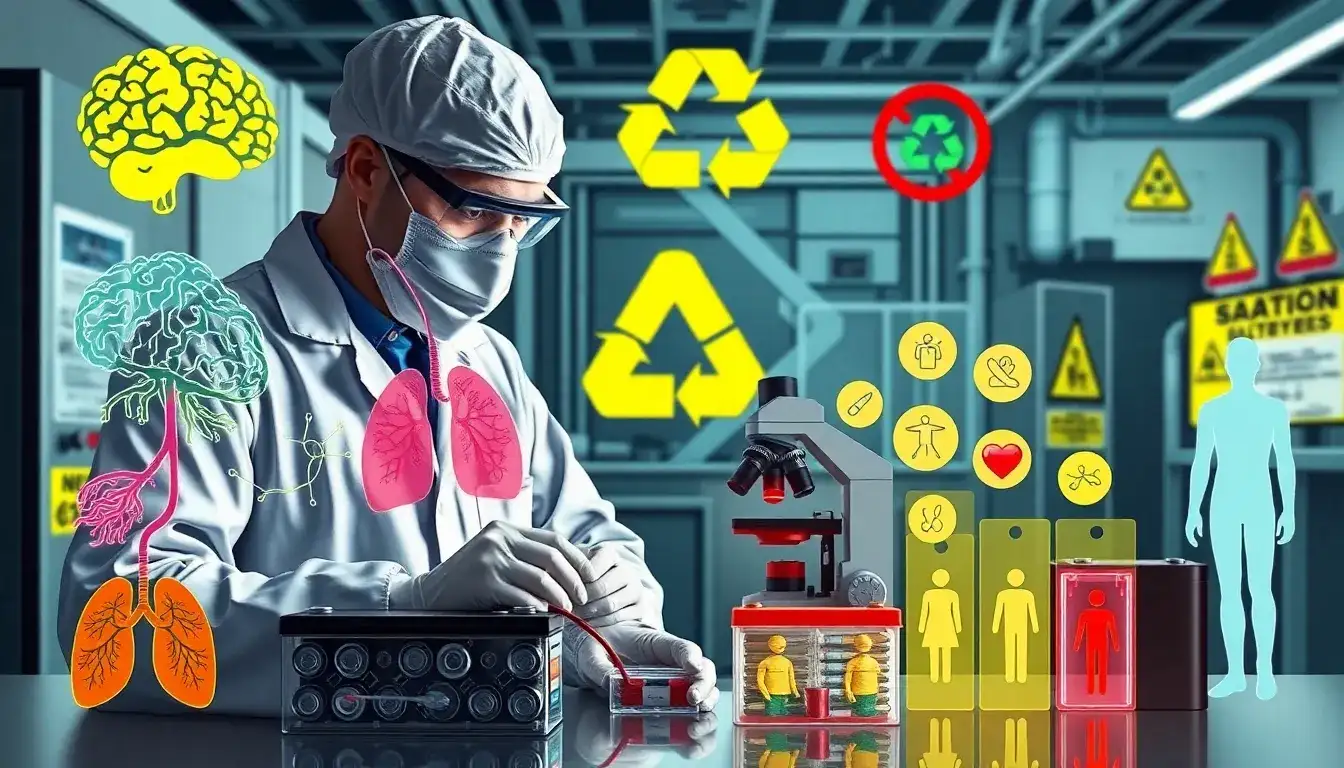 Are there any long-term health effects from exposure to lead-acid batteries