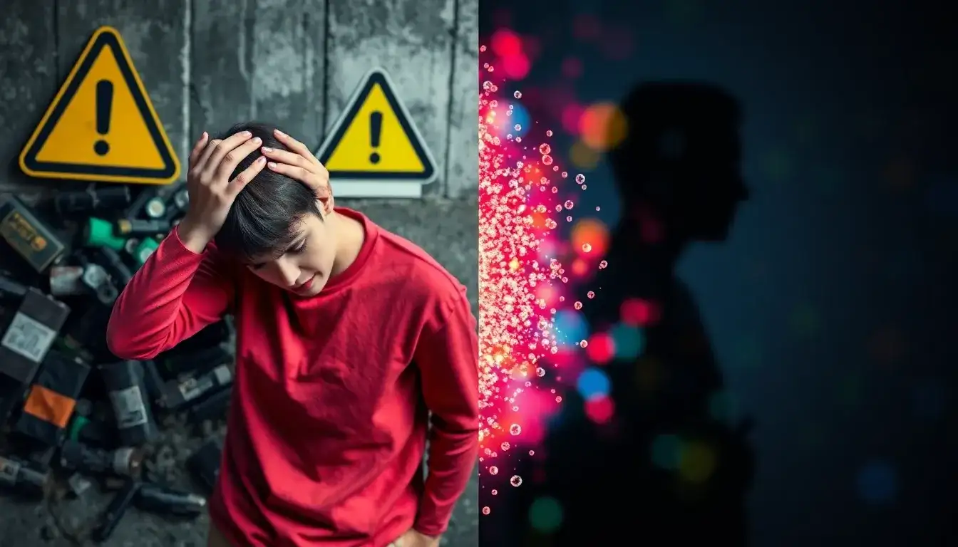 What are the signs of lead poisoning from battery exposure