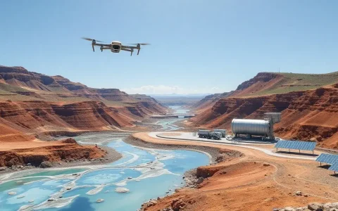 What technologies are being developed to reduce water usage in lithium mining