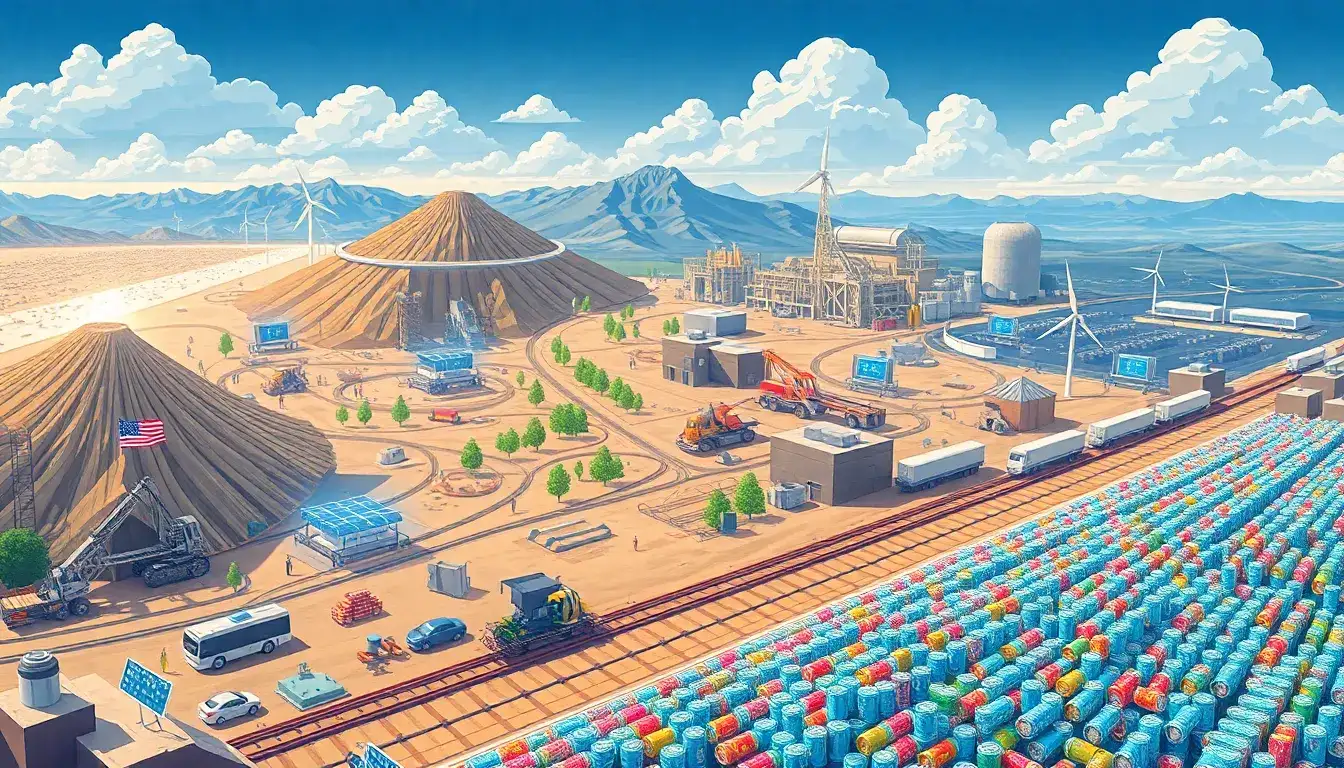 What role does the United States play in the global lithium-ion battery supply chain