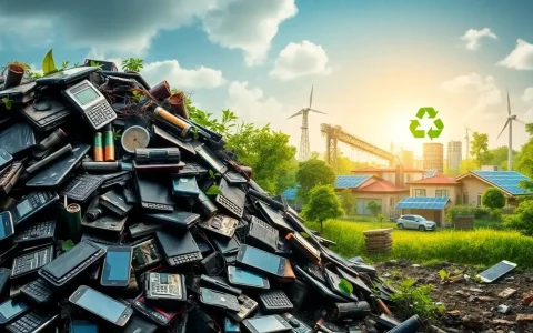 How does the long service life of lithium-ion batteries impact electronic waste