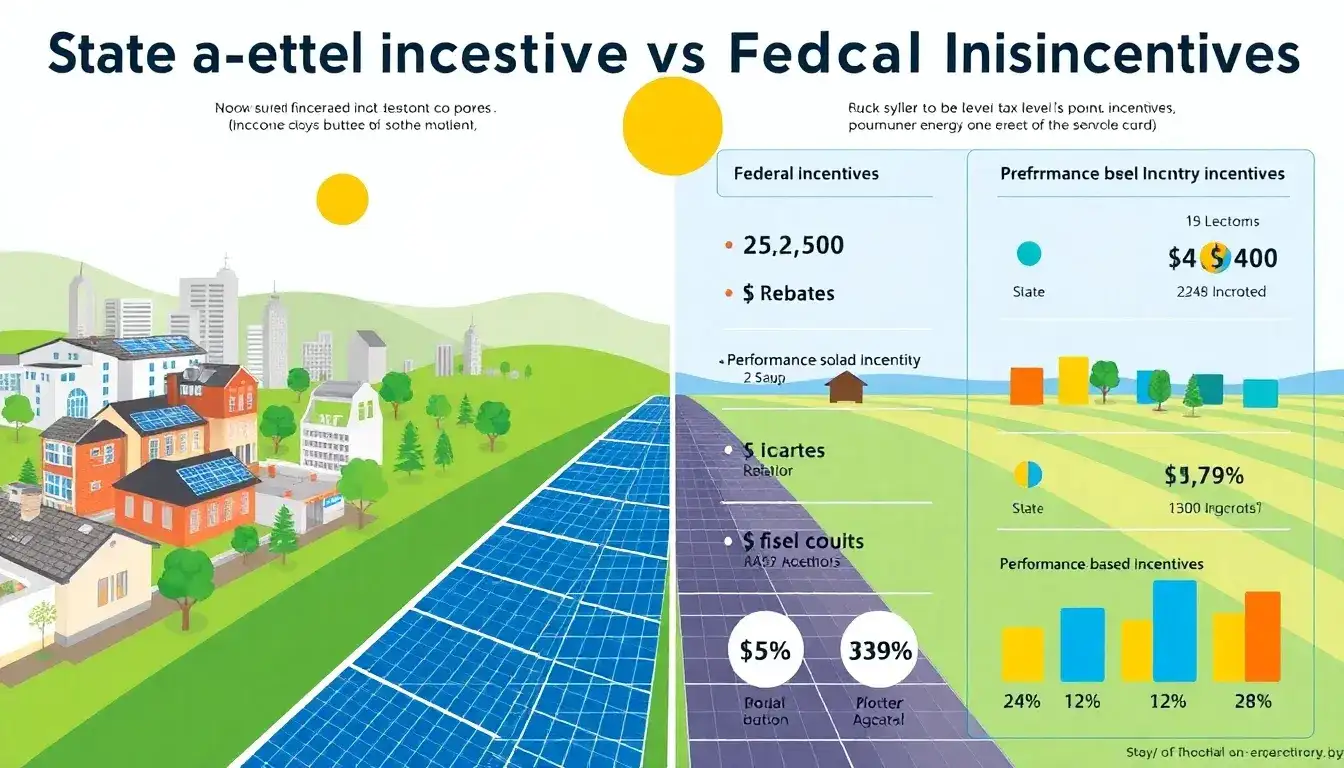 How do state-level incentives compare to federal incentives for solar installations
