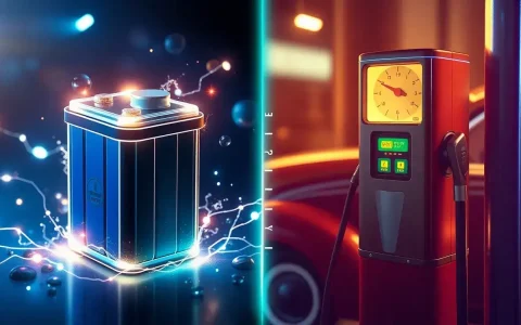 How does the energy density of lithium-ion batteries compare to gasoline