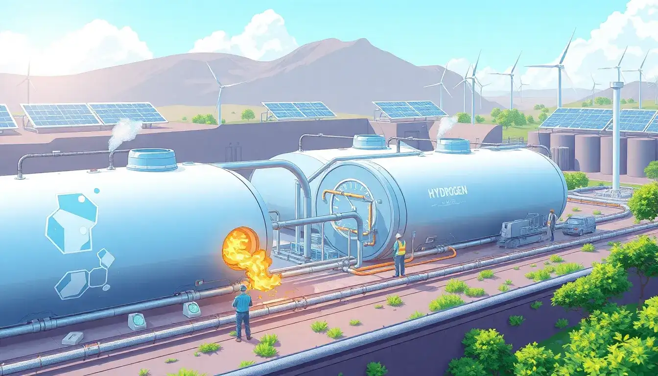 What are the main challenges in hydrogen storage infrastructure