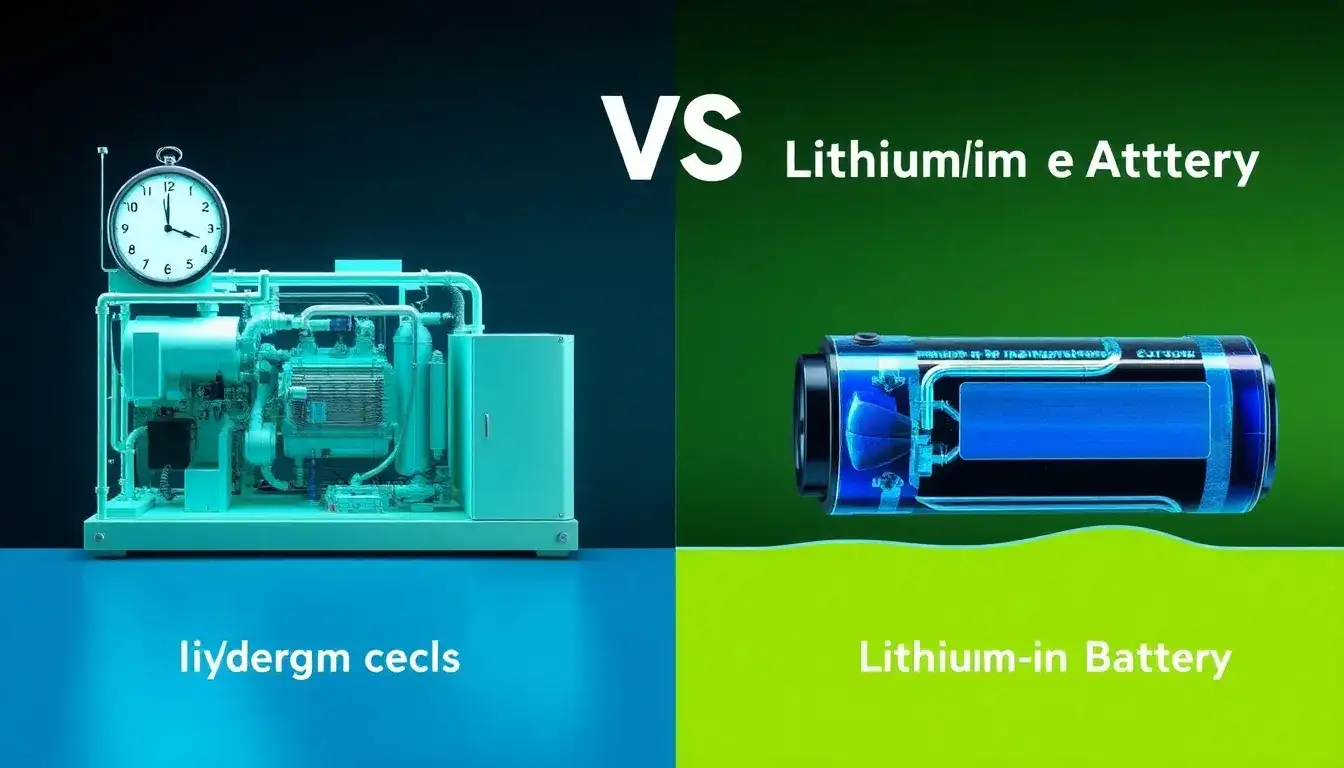 How does the lifespan of hydrogen fuel cells compare to that of lithium-ion batteries